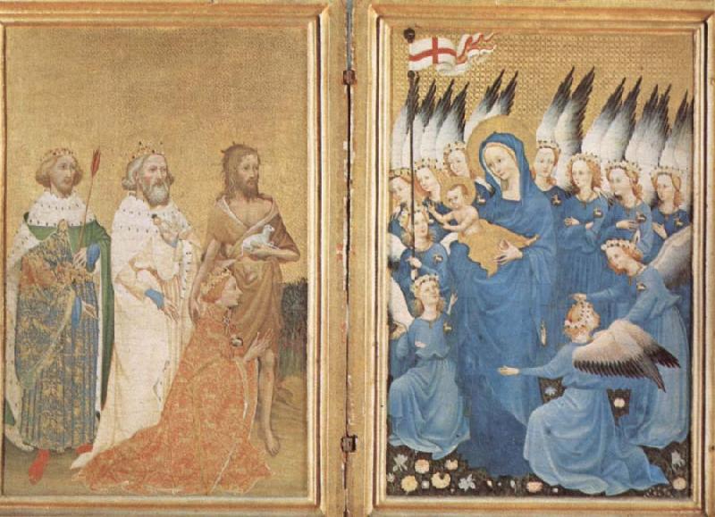 unknow artist The Wilton diptych Sweden oil painting art